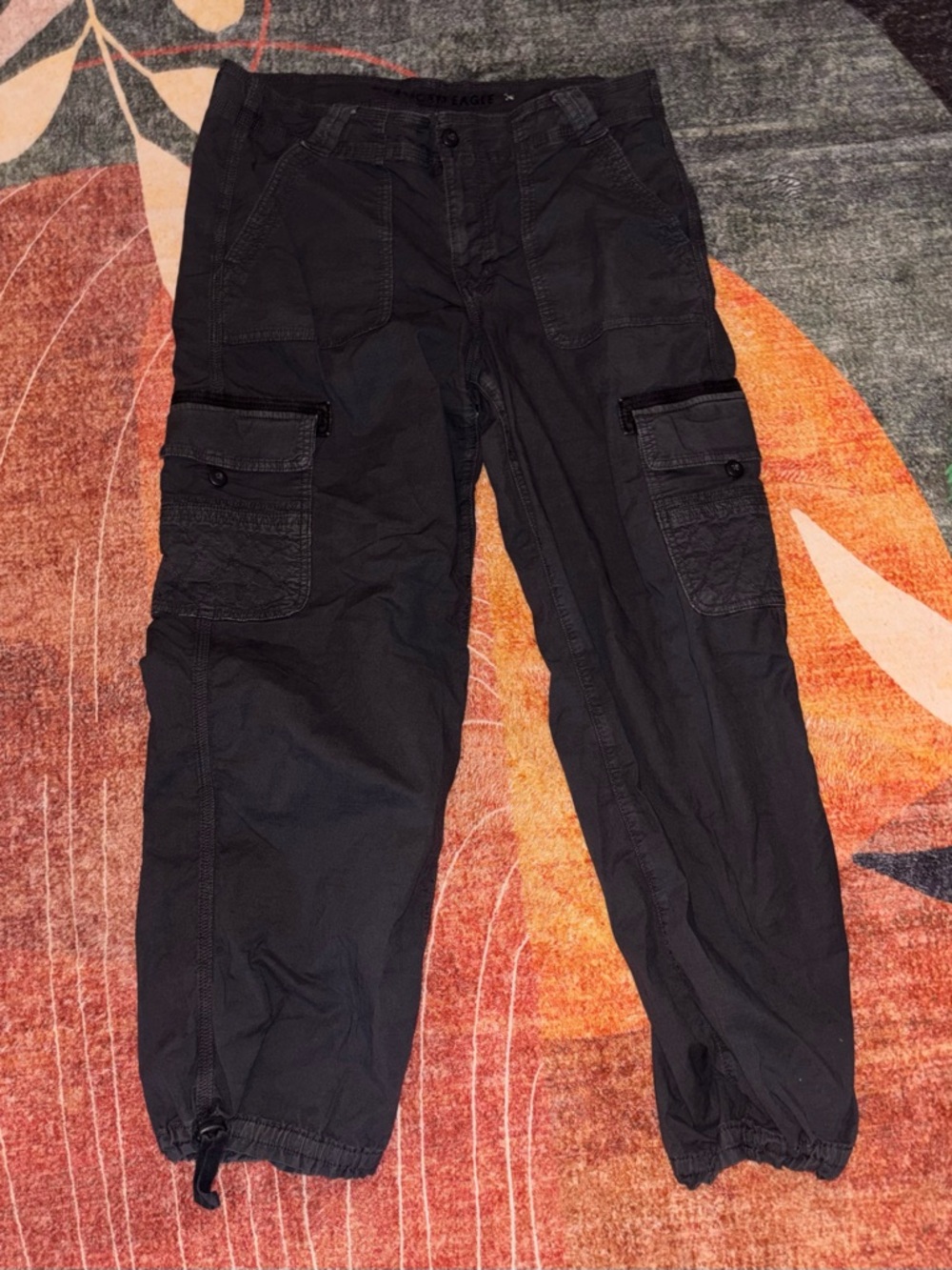 American Eagle Outfitters Dark Gray  Cargo Pants with Utility Pockets